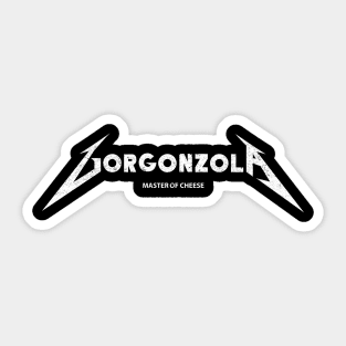 gorgonzola Heavy metal Cheese Sticker